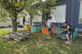 ados, maison des jeunes, jardin partagé, école René Bureau, Jaunay-Marigny