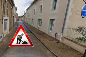 chantier, rue du château