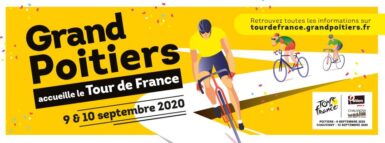visuel de l'accueil du tour de France sur Grand Poitiers