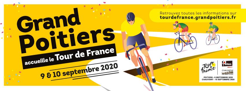 visuel de l'accueil du tour de France sur Grand Poitiers