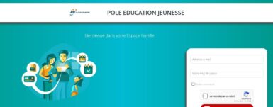 Page d'accueil du portail famille INOE