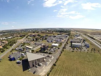 Prise de vue drone du site d'activités de Chalembert