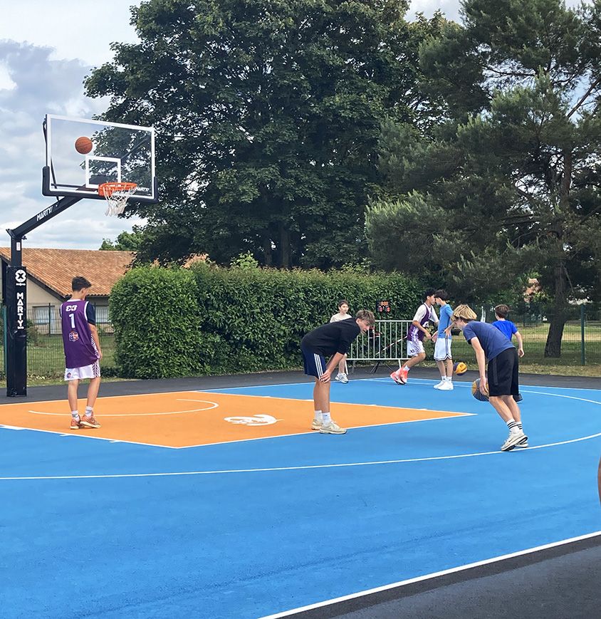 Joueurs de basket 3x3