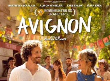 Affiche du film Avignon avec la photo de Baptise Lecaplain et Alison Wheeler