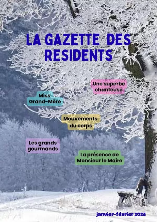Image du document Gazette des résidents de l’Ehpad Gérard Girault janvier-février 2026