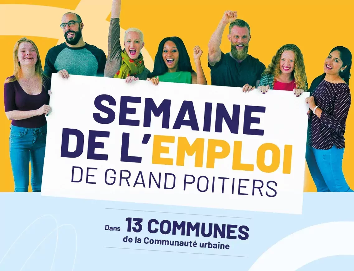 Semaine de l'emploi dans Grand Poitiers communauté urbaine du 12 au 16 octobre 2026, 13 communes participantes dont Jaunay-Marigny