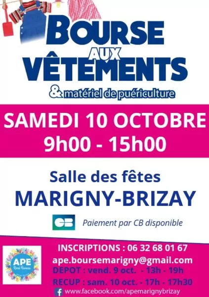 organisée le 10 octobre 2026 par l'APE René Bureau à Marigny-Brizay
